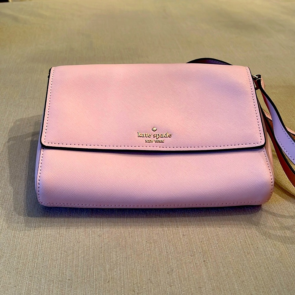 Pink Kate Spade snap crossbody